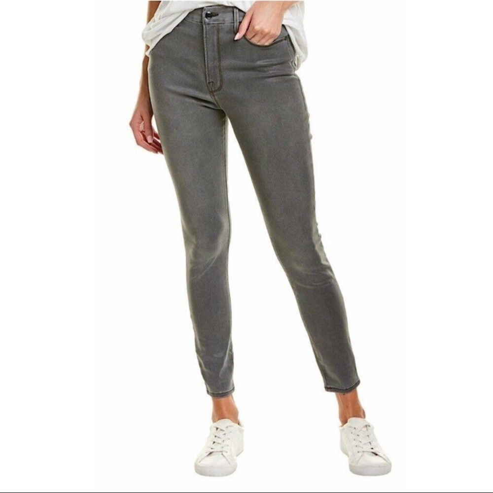 Good American Good Waist High-Waist Jeans, Grey, size 6/28, GW961T